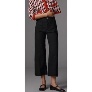 Anthropologie Maeve Colette High Rise, Crop Wide-Leg Pants PLUS Stretch 18W